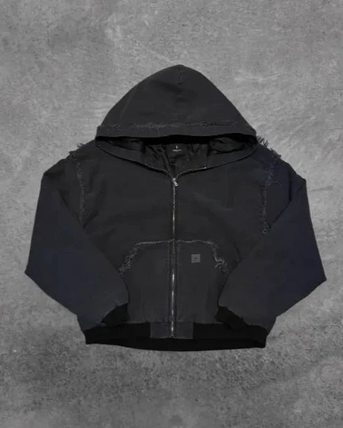 Achterkant van Scarecrow Canvas Rits Hoodie